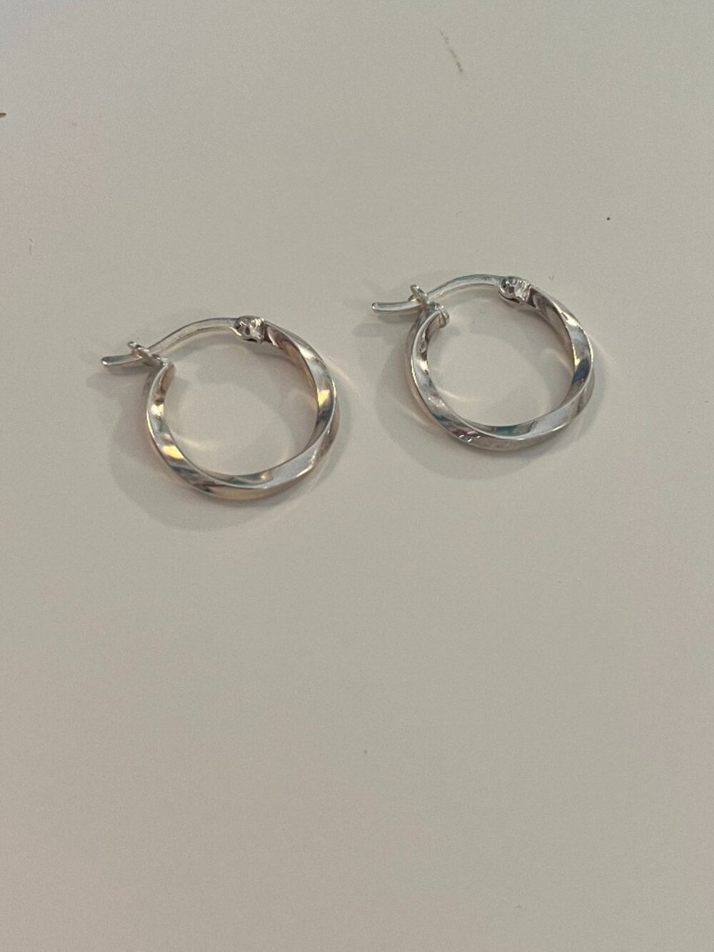 Mini Silver Hoop Earrings